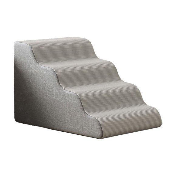 Qocolhg Escaliers Antidérapants pour Animaux de Compagnie pour Chiens et Chats, Rampe en Mousse Haute Densité à 2 Tailles pour Lit, Canapé, Sofa, Housse Amovible et Lavable, Échelle à Pente Douce pour Petits, Moyens et Aînés, Usage Intérieur Extérieur