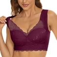 thumbnail image 3 of Timegard 2pc Plus Size Bras for Women No Underwire Lace Full Support Back Smoothing Comfort Daily Bras, 3 of 6