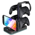 thumbnail image 2 of Game Controller Charging Station & Headset Holder - Compatible With Nintendo Switch 2/PS5/Xbox Series - Storage Rack, 2 of 6