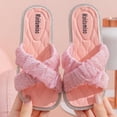 thumbnail image 4 of JDQJBZ Girl's Slippers Star Rhinestone Cross Strap Soft Sole Non Slip Breathable Indoor Outdoor Summer, 4 of 5