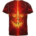 thumbnail image 2 of Halloween Intergalactic Pumpkin of Doom All Over Mens T Shirt, 2 of 2