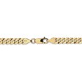 thumbnail image 3 of 14k Yellow Gold 26 Inch 6.25mm Curb Chain Necklace Pendant Charm Beveled, 3 of 8