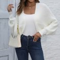 thumbnail image 2 of Timegard Cardigan Sweaters for Women Cropped Knit Jackets Open Front Long Sleeve Shrugs Fall Winter Fashion, 2 of 2
