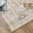 thumbnail image 4 of Rugking Doormat 2x3 Washable Persian Rug Indoor Entryway Vintage Rug Taupe Area Rug Foldable Non Slip Low Pile Mat for Bathroom Kitchen Bedroom, 4 of 6