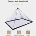 thumbnail image 3 of Lit Filet de Camping, Tente en Maille Légère et Compacte pour le Camping et la Randonnée en Plein Air avec Sac de Transport, Triangulaire pour Usage Unique, 3 of 6