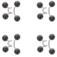 thumbnail image 1 of MasteelfCA 4 Ensembles Boucles de Taille Ajustables Pantalons Boutons Sans Clous Boucles de Taille Jeans, 1 of 7