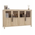 thumbnail image 1 of Buffet avec Rangement, Bahut Buffet avec Portes en Verre, Armoire de Rangement Style Ferme Moderne pour Cuisine, 1 of 7