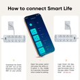 thumbnail image 3 of Smart Power Strip, Yozisital Surge Protector with 6 Smart Outlets and 4 USB Ports, 5FT Flat Plug Extension Cord for Home Office, 3 of 6