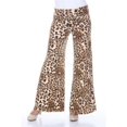thumbnail image 1 of White Mark Printed Palazzo Pants- 95-Brown Cheetah - Small, 1 of 1