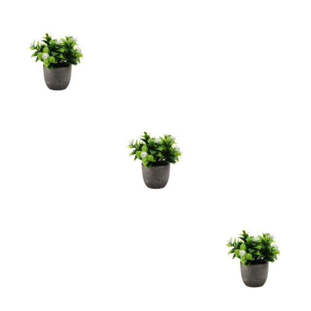 Decodeary Green Eco-friendly Artificial Money Tree In Pot Long-lasting Durability Realistic Appearance new whitebabysbreath 3Set
