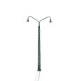 thumbnail image 3 of Model Railway Lamp 1:87 Scale Streetlight Simple Layout Props Double-Heads LED Park Light Home Yard Landscape Decorations Green（Warm Light）, 3 of 7
