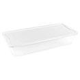 thumbnail image 2 of HOMZ 41-Quart Clear Plastic Stackable Storage Bin with Lid, 2 Pack, Clear, 2 of 10