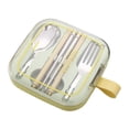 thumbnail image 1 of Home and Kitchen 304 Stainless Steel Portable Tableware Threepiece Set Kitchen Accessories Kitchen Organization Kitchen Decor Kitchen Gifts, 1 of 6