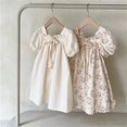 thumbnail image 4 of Nouvelle Mode 2023 Robe à Manches Courtes pour Filles Printemps Automne Coton Enfants Mignon Décontracté Floral Vestido Tenues, 4 of 6
