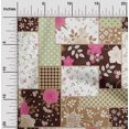 thumbnail image 2 of oneOone Rayon Brown Fabric Asian Floral Mix Patch Craft Projects Decor Fabric Printed By The Yard 56 Inch Wide, 2 of 4