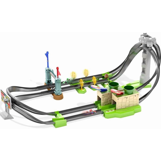 Hot Wheels Mario Kart Coffret Piste Circuit Mario Simple