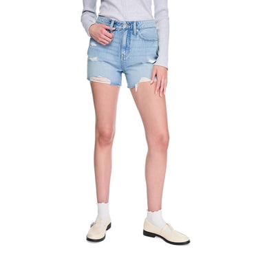 No Boundaries Women's Distressed Denim Short