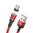 thumbnail image 1 of kurtrusly Essager Téléphone Câble de Charge 360 Degrés Rotation Cordon de Charge Tressé Couche Extérieure, Rouge, 2M, Micro, 1 of 6