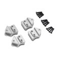 thumbnail image 2 of Bunblic Leaf Spring Mount Hangers Aluminum Replacement Lightweight Easy to Install Shock Absorption Practical Sturdy DIY RC Car Parts Silver, 2 of 5
