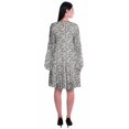 thumbnail image 4 of Moomaya Robe d'Été Fluide à Manches Longues Imprimée pour Femmes, Longueur Genou, Évasée, 4 of 6