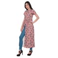 thumbnail image 2 of Moomaya Kurtis en Coton à Fente avant pour Femmes, Kurti Longue Imprimée, Robe, Haut Indien, 2 of 5