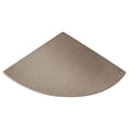 thumbnail image 1 of Semicircular Linen Textured Floor Mat, Fan Shaped Non Slip Rug, Water Absorbent Corner Doormat for Entryway Kitchen Indoor Home Decor, 1 of 7