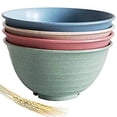 thumbnail image 1 of Gspmoly Microwave-safe Plastic Bowls, Dishwasher Safe Large Cereal Bowls, Set of 4, 1 of 9