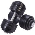 thumbnail image 2 of Costway 200LBS Weight Dumbbell Set Adjustable Cap Gym Barbell Plates Body Workout, 2 of 7