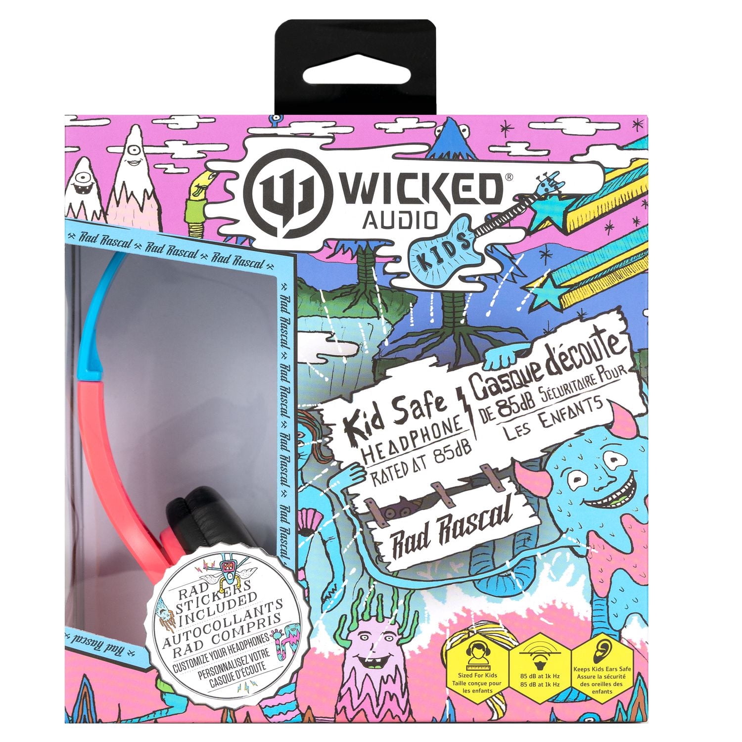 Wicked Audio Casque d'écoute Rad Rascal
