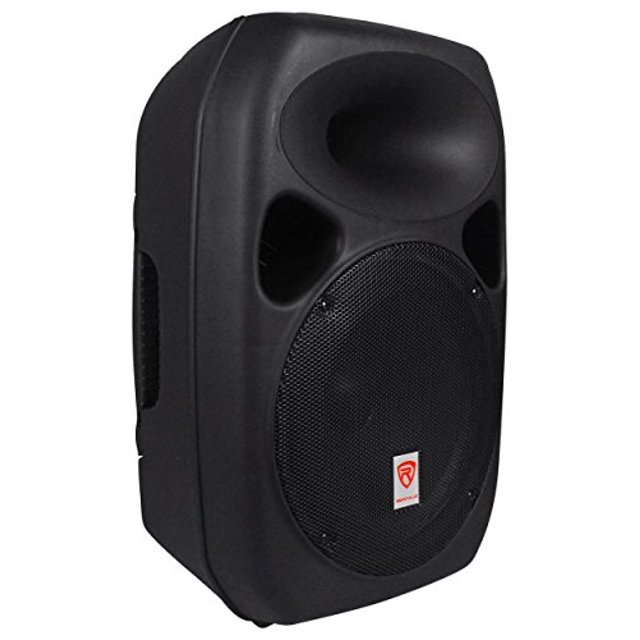 Rockville Power GIG RPG-122K All In One DJ/PA Package (2) 12" DJ/PA Speakers 1000 Watts Peak Power/250 Watts RMS with Built in Bluetooth, USB/SD Player, FM Tuner, Speaker Stands and a Wired Microphone