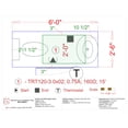 thumbnail image 4 of Floor Heat Kit for bath with Powder Room, WiFi Thermostat, 6 sq ft, 4 of 4