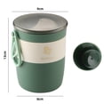 thumbnail image 4 of Tasse à Soupe Isolée en Acier Inoxydable avec Cuillère pour Chauffage au Micro-Ondes et Repas Portatifs, 4 of 8