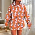 thumbnail image 2 of Horkkom Chandails à Capuchon d'Halloween pour Femmes Mode Décontractée Dames Hauts Imprimés à Manches Longues Blouse Chandails à Capuchon, 2 of 6