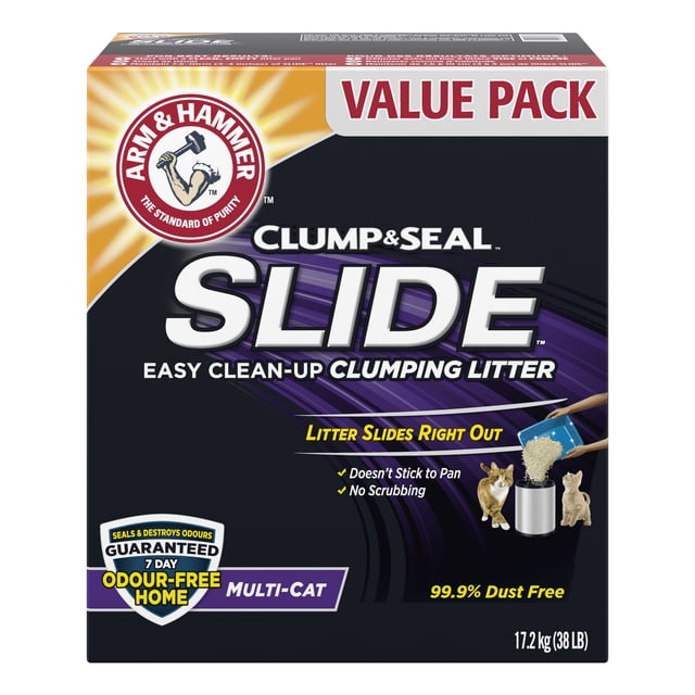 Litière agglomérante pour chats multiples Arm & Hammer Slide, 17,2 kg