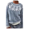 thumbnail image 1 of Kcodviy Chandails pour Femmes Hiver Automne Chandails pour Femmes Petites Décontractés Amples à Manches Longues Chandails à Enfiler pour Femmes Hauts en Tricot, 1 of 9