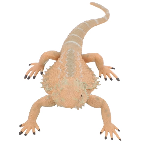 MasteelfCA Bearded Dragon Figurine Realistic Plastic Lizard Reptile Figurine Educational Prop
