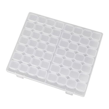 Meitianfacai 56 Grids Jewelry Storage Box Earring Ring Necklace Display Storage Container Crystal Bead Storage Box Accessories Container