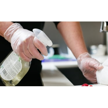 Daily Essen [Canadian Brand]Vinyl Disposable Gloves 5 Mil Extra Strength Latex-Free, Powder-Free, Textured Fingertips, Industrial Grade