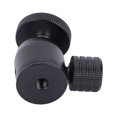 thumbnail image 4 of Mini Ball Head, Ball Head With Hot Shoe Mount Adapter 1/4 Inch Screw And Hot Shoe Mount Adapter With 1 X Mini Ball Head For Camera Replacement For Tripod Black Ball,Red Ball,Silver, 4 of 8
