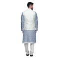 thumbnail image 3 of Atasi Ensemble Kurta Pyjama Ethnique Classique à Manches Longues Imprimé pour Hommes Tenue Décontractée, 3 of 5