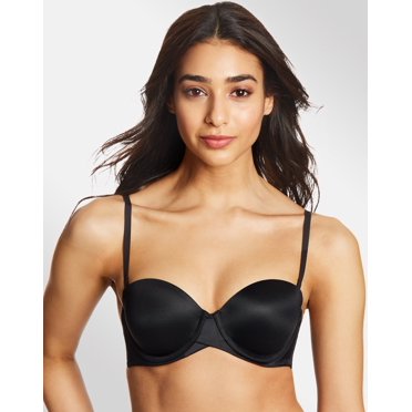 Maidenform Womens Self-Expressions Stay Put Strapless Underwire Bra, 38D, Black
