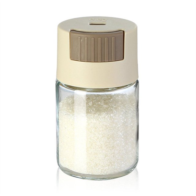 Salières avec Bouton-Poussoir, Salières Anti-Humidité pour Sel, Sucre, Épices, Poivre, Cône Bleu