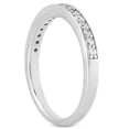 thumbnail image 2 of 14k Gold Pave Diamond Wedding Ring Band Set 1/2 SZ 7.5 16 Diamonds, 2 of 3
