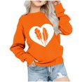 thumbnail image 1 of Dadaria T-shirt pour Enfants Orange Chemise à Manches Longues T-Shirt Col Rond Hauts Chandail d'Été Blouses 1 An, 1 of 4