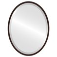 thumbnail image 1 of London Framed Oval Mirror - Black Walnut - 17" x 21", 1 of 7