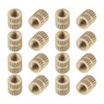 thumbnail image 1 of Wekity M3x6mm Female Thread Knurled Nuts,Hx5mm OD Brass Threaded Insert Embedment Nuts Hydraulic Welded Joint Injection Molding Assortment Kit for 3D Printing Injection Molding 40PCS-0621, 1 of 4