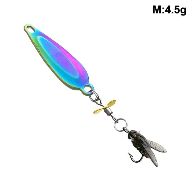 Cuillère Spinner Appât en Métal Micro Leurre de Pêche Petits Sequins Appâts
