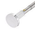 thumbnail image 1 of Uxcell Tension Curtain Rod Adjustable Shower Curtain Rod 35.4'' to 63'' Length Silver, 1 of 7