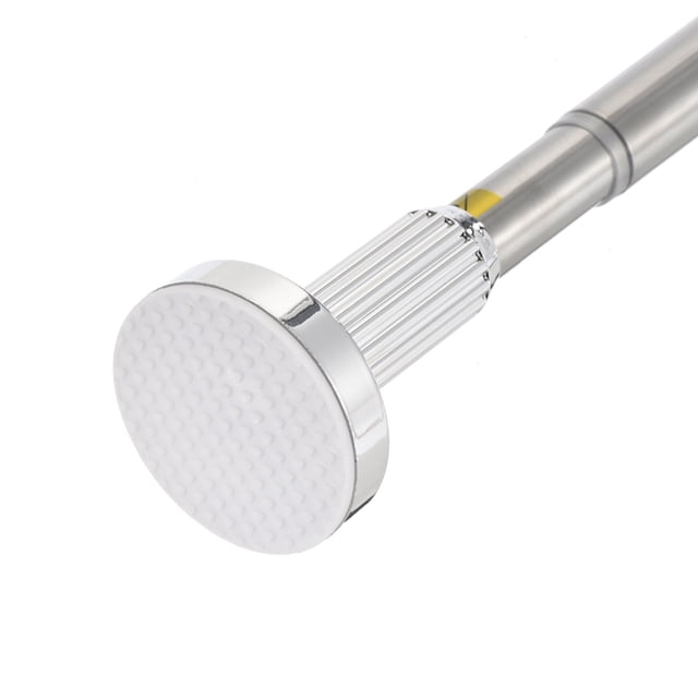 Uxcell Tension Curtain Rod Adjustable Shower Curtain Rod 35.4'' to 63'' Length Silver