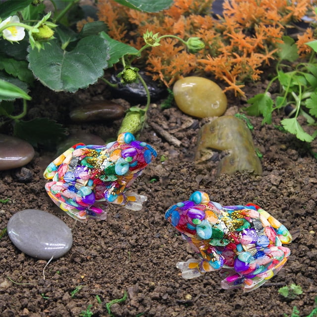 Birdeem Fish Tank Decorations, Garden Decorations Outdoor, Garden Ornaments Frogs for Garden Decor Fish Tank Decorations, Fish Tank Light, Outdoor Garden Decor, Frog Garden Decor